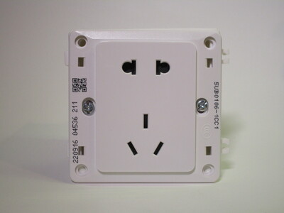Socket without the faceplate, which only covers the outside edge.