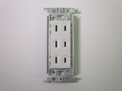 Socket with the faceplate removed.